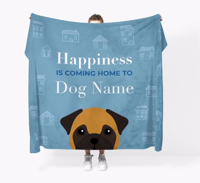 Happiness Is: Personalized {breedFullName} Throw Blanket